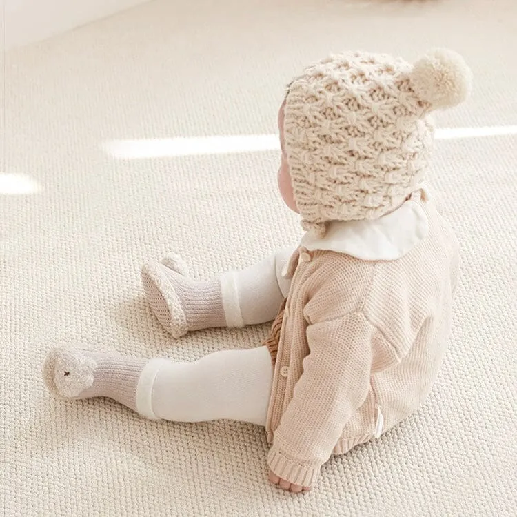 3D Animal Cozy Fleece Baby Walking Socks