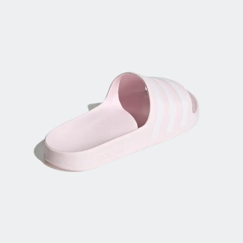 Adilette Aqua Slides (Almost Pink & Cloud White & Almost Pink)