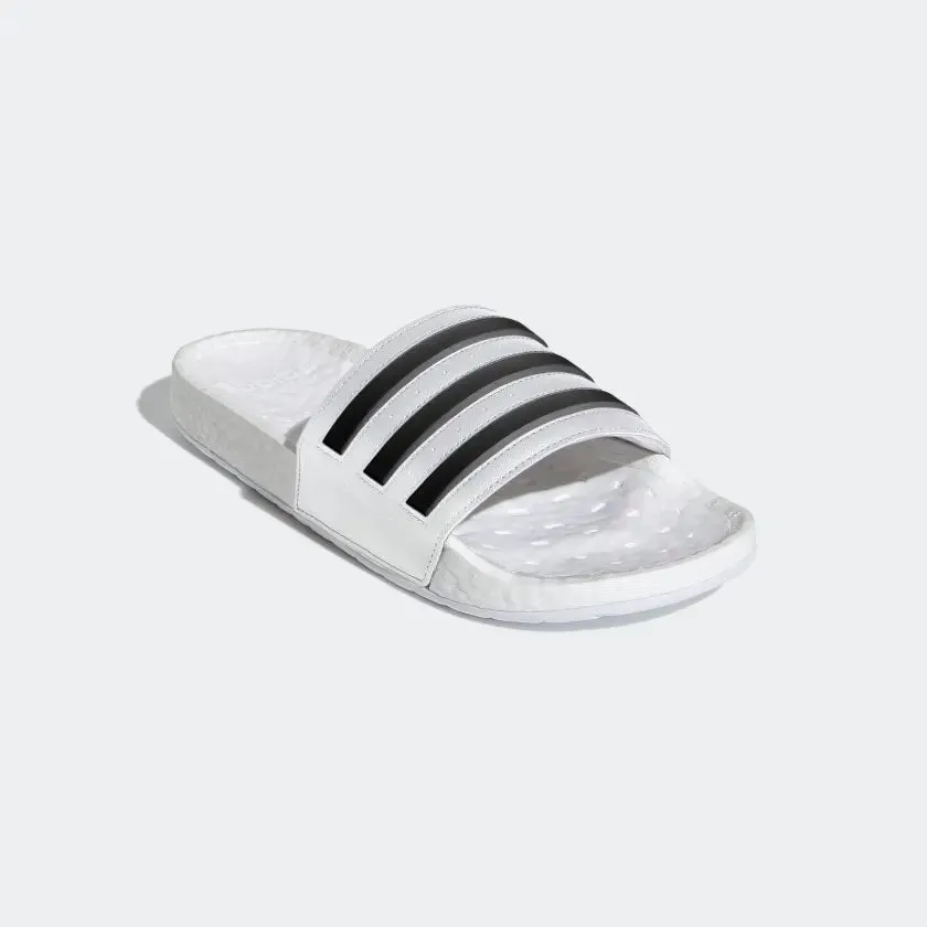 Adilette Boost Slides (Cloud White & Core Black & Cloud White)