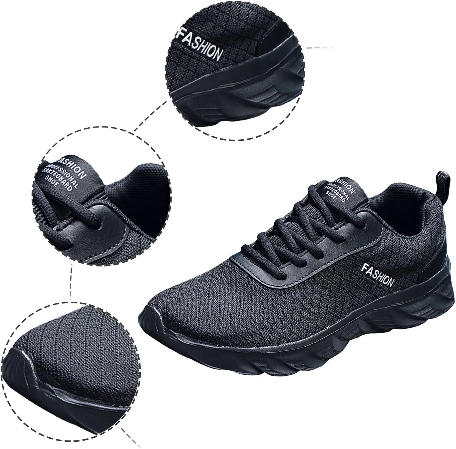 Arch Support Walking Shoes for Men Breathable Casual Comfortable Walking Sneaker Arch Support Plantar Fasciitis