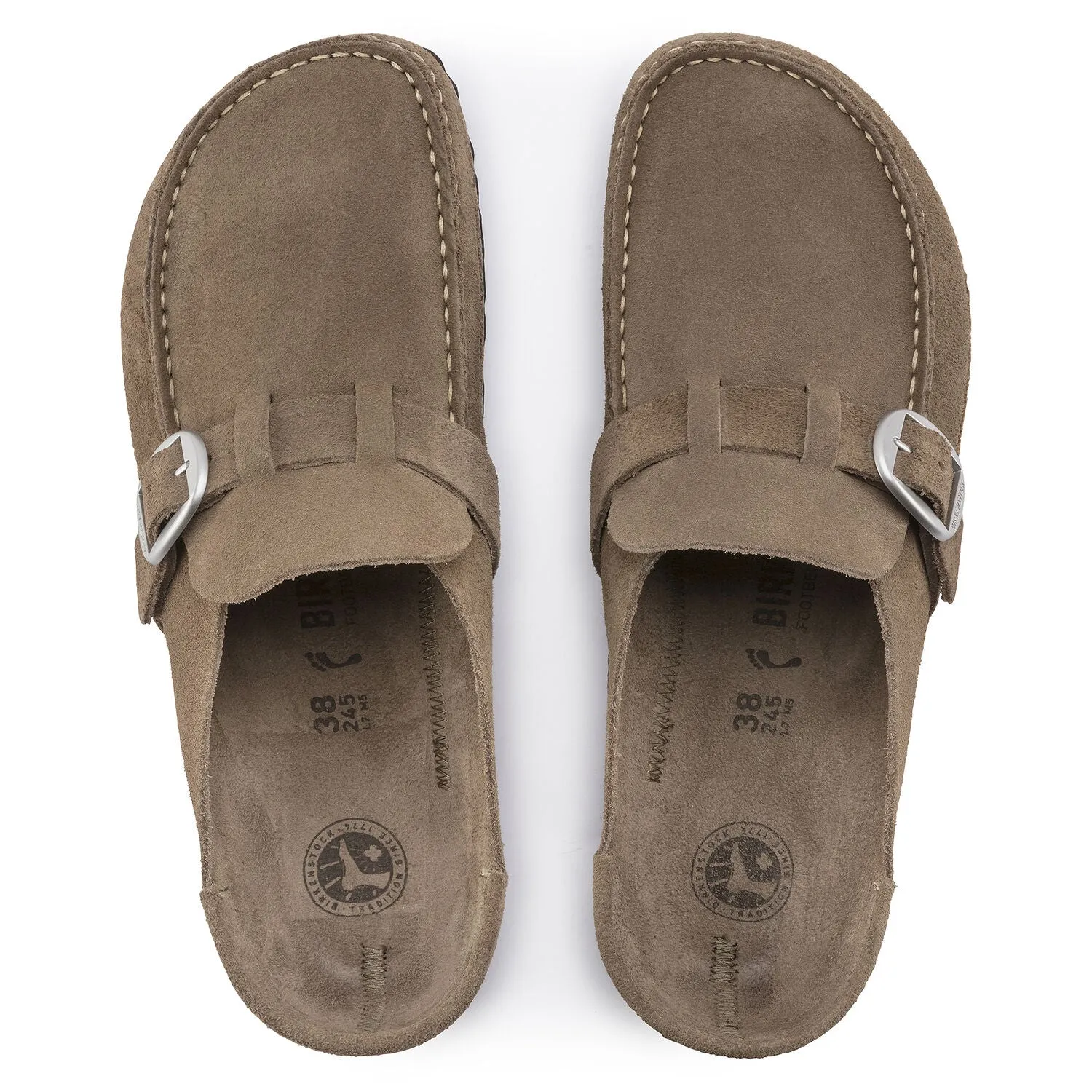 Buckley Unlined Moc-Toe Clog in Taupe