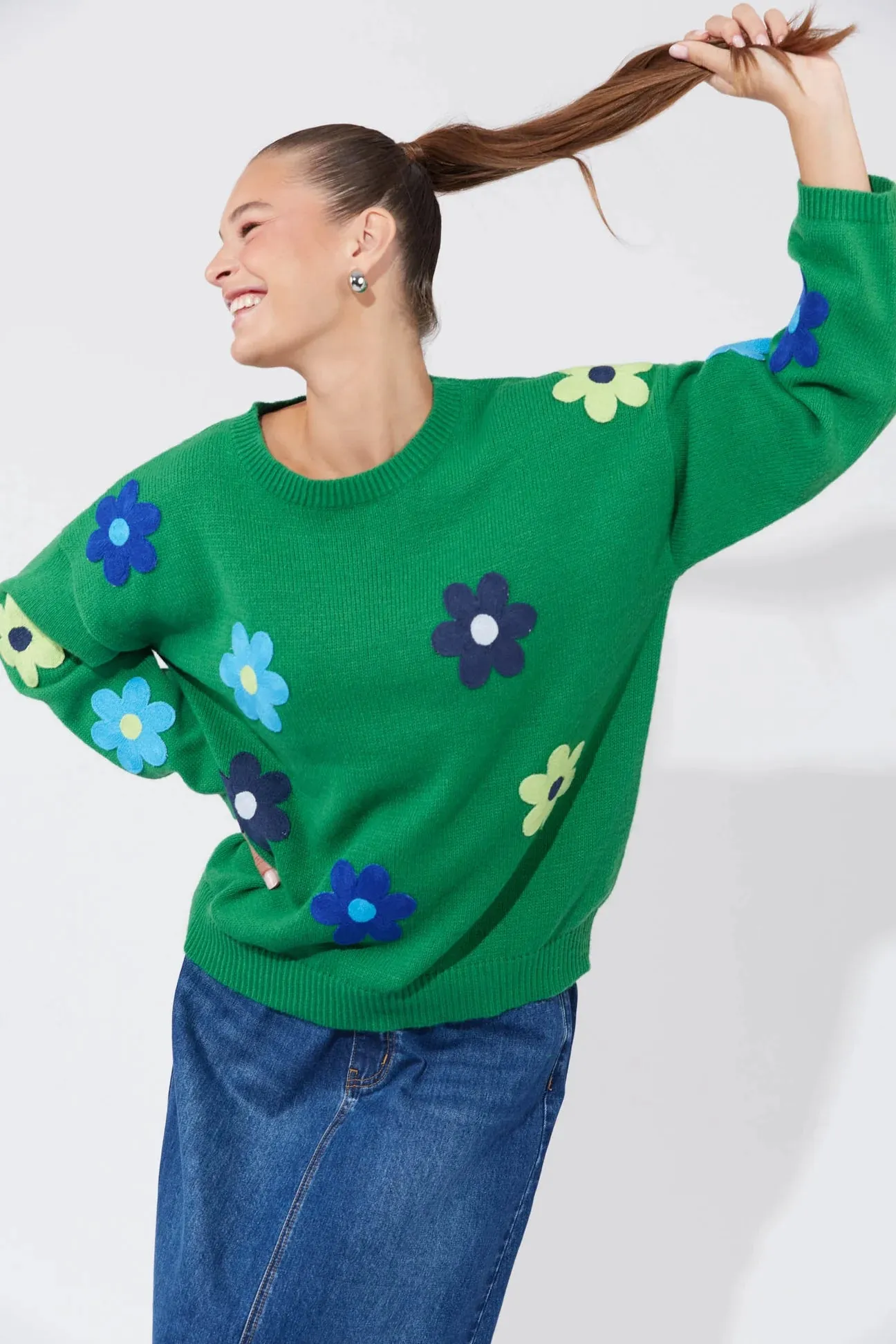 DELPHI JUMPER- BLUE/ OASIS