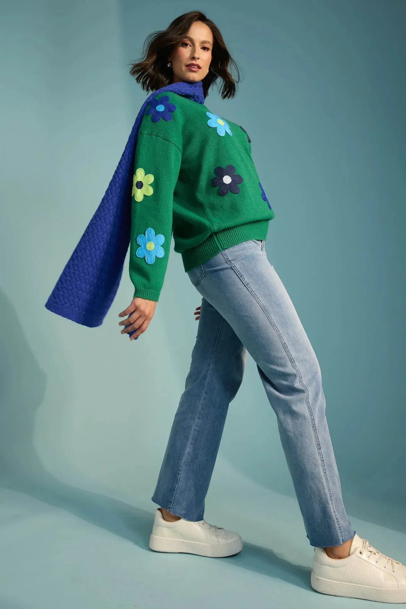 DELPHI JUMPER- BLUE/ OASIS