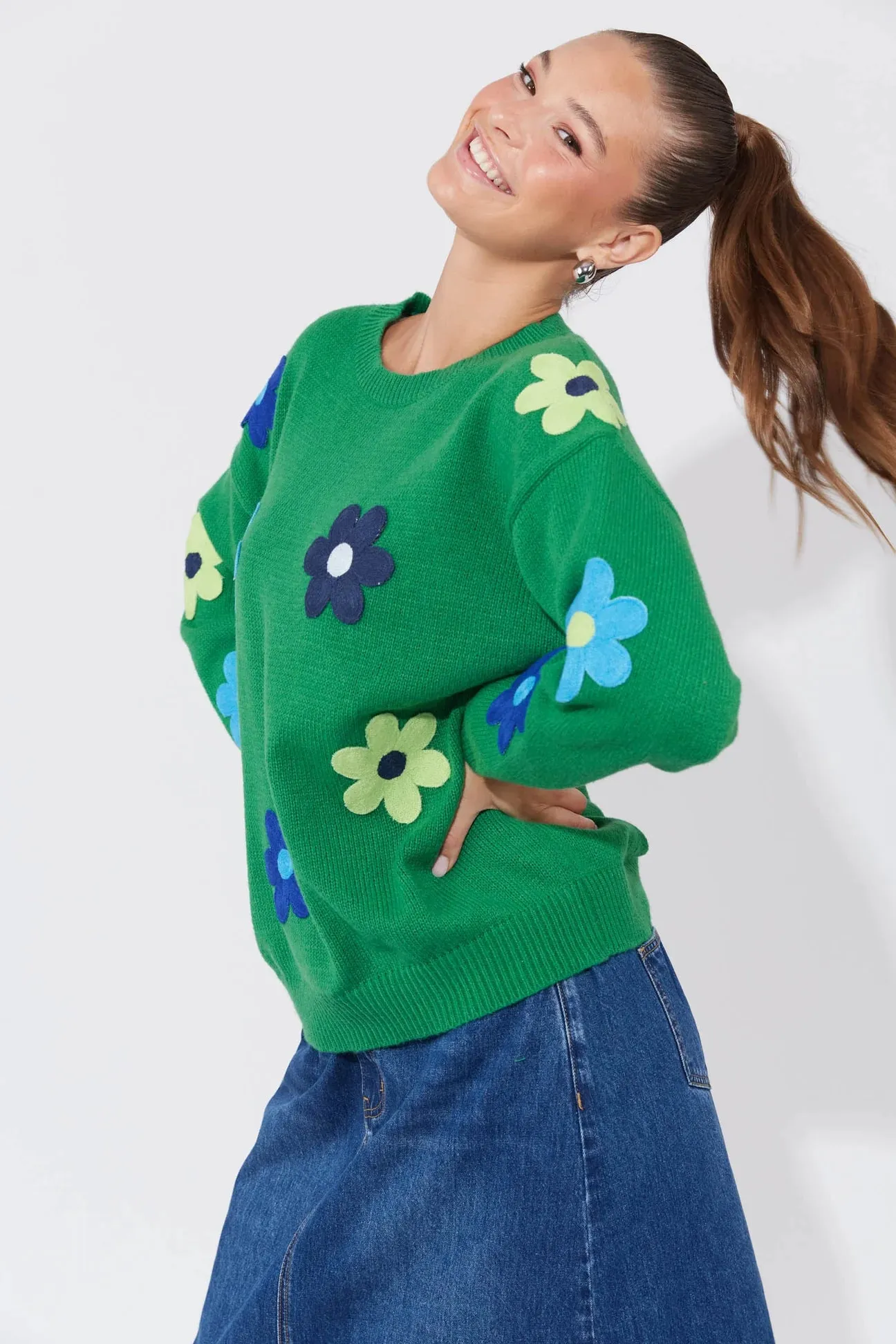 DELPHI JUMPER- BLUE/ OASIS