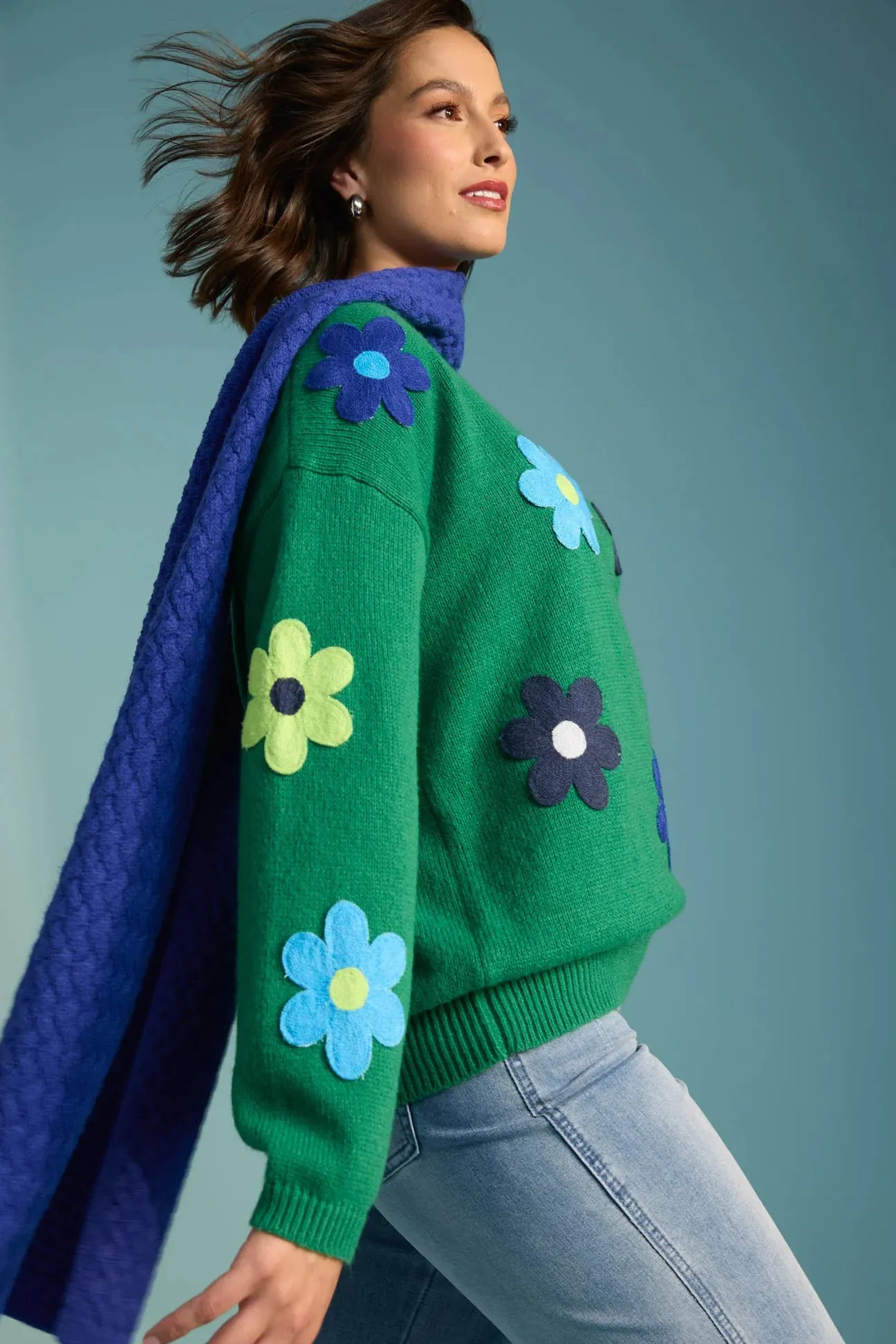 DELPHI JUMPER- BLUE/ OASIS