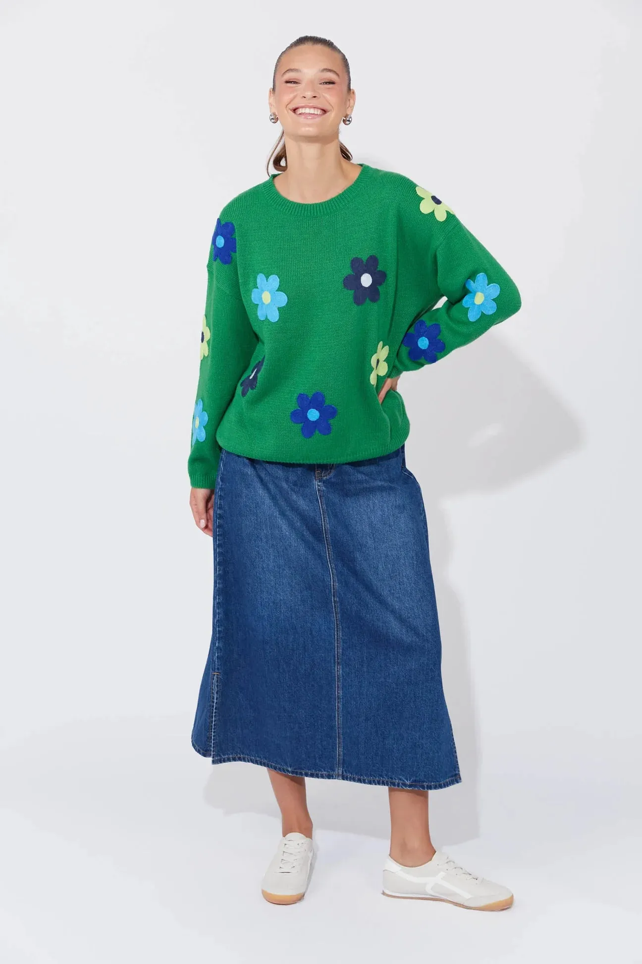 DELPHI JUMPER- BLUE/ OASIS