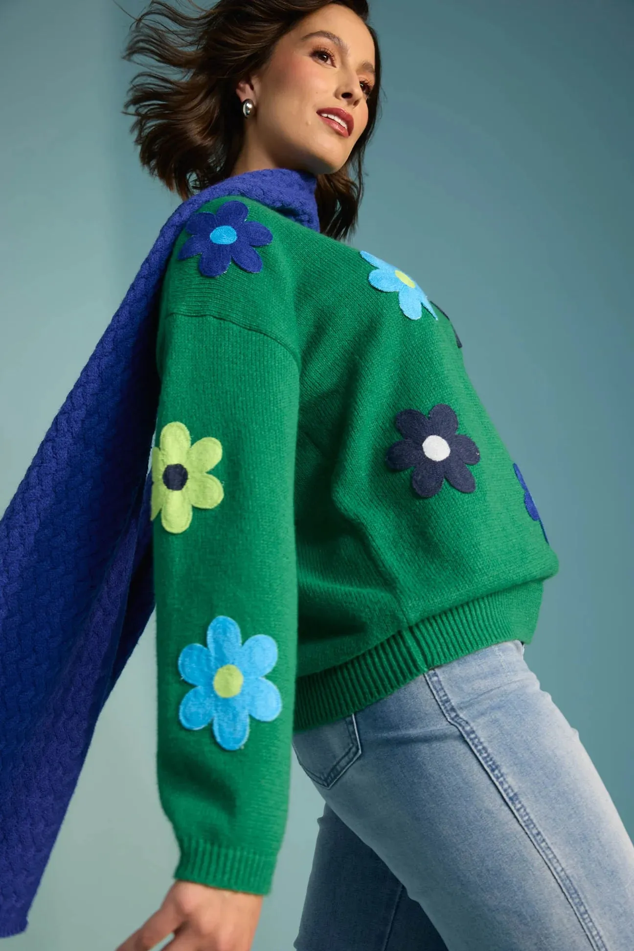 DELPHI JUMPER- BLUE/ OASIS