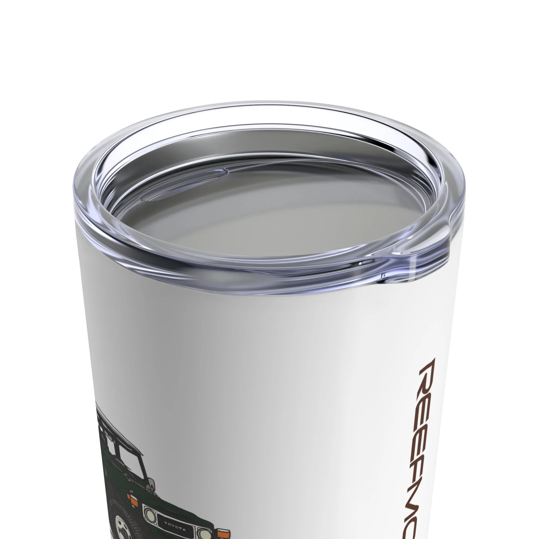 FJ40 Land Cruiser Stainless Steel Tumbler Coffee Cup - Reefmonkey Artist Brody Plourde