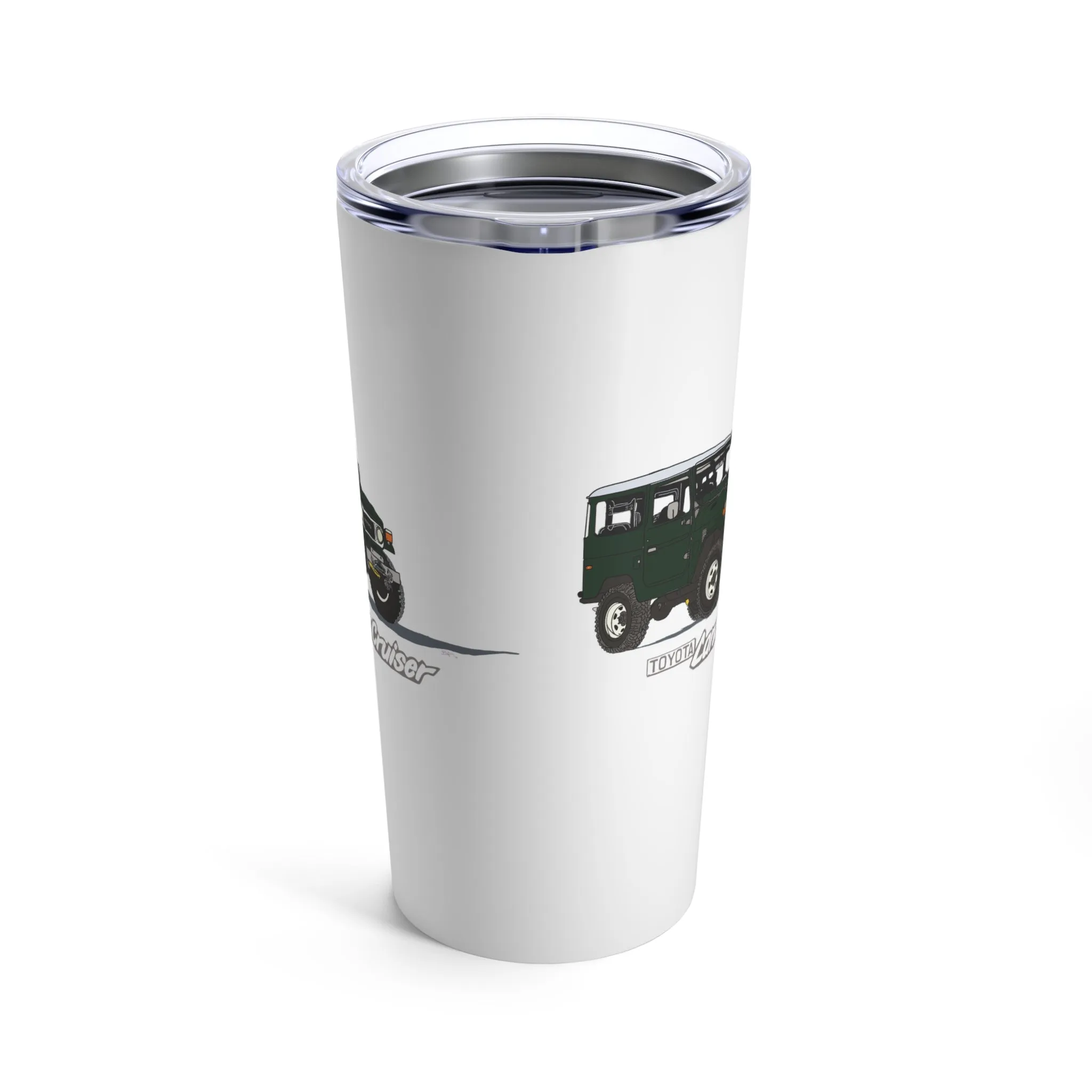 FJ40 Land Cruiser Stainless Steel Tumbler Coffee Cup - Reefmonkey Artist Brody Plourde