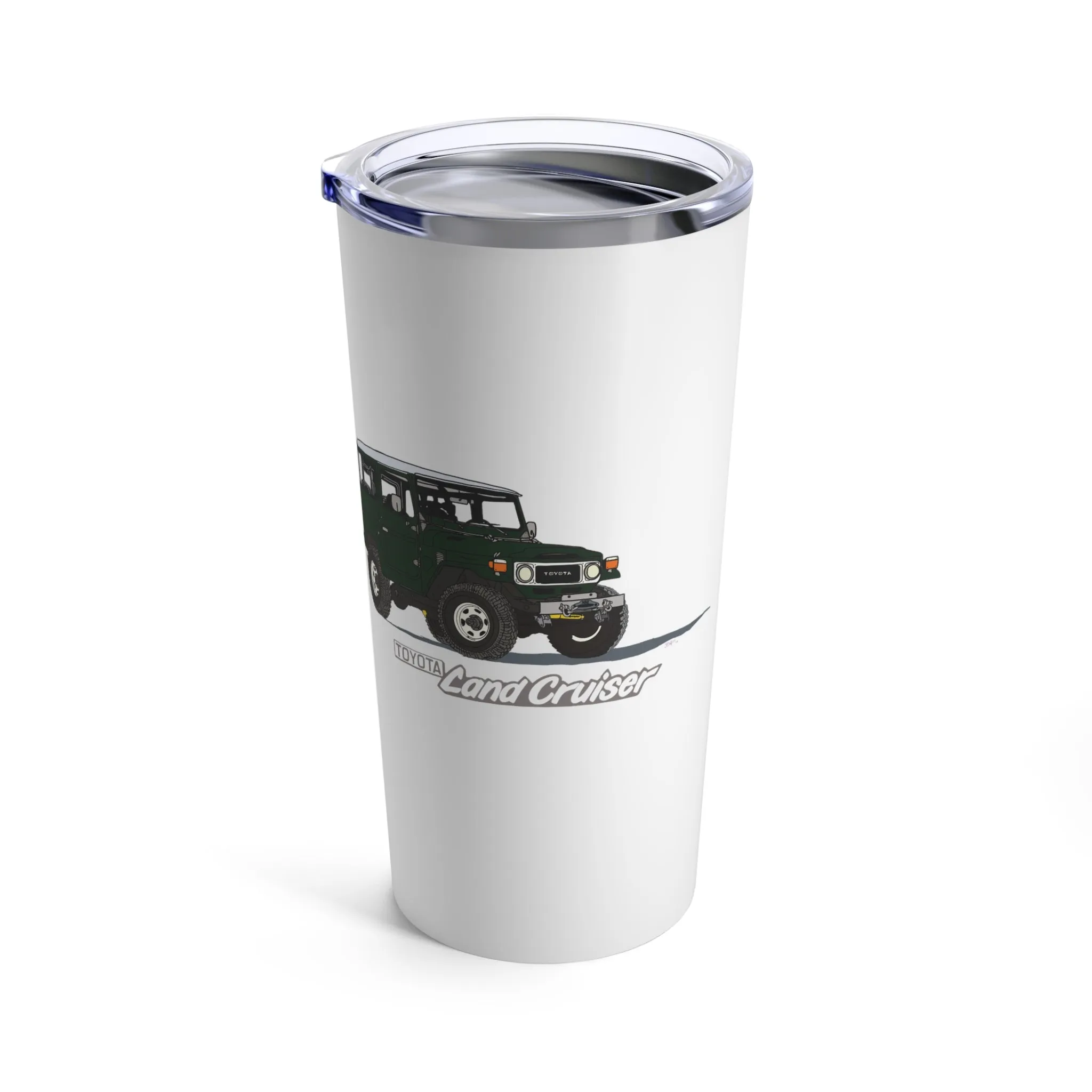FJ40 Land Cruiser Stainless Steel Tumbler Coffee Cup - Reefmonkey Artist Brody Plourde