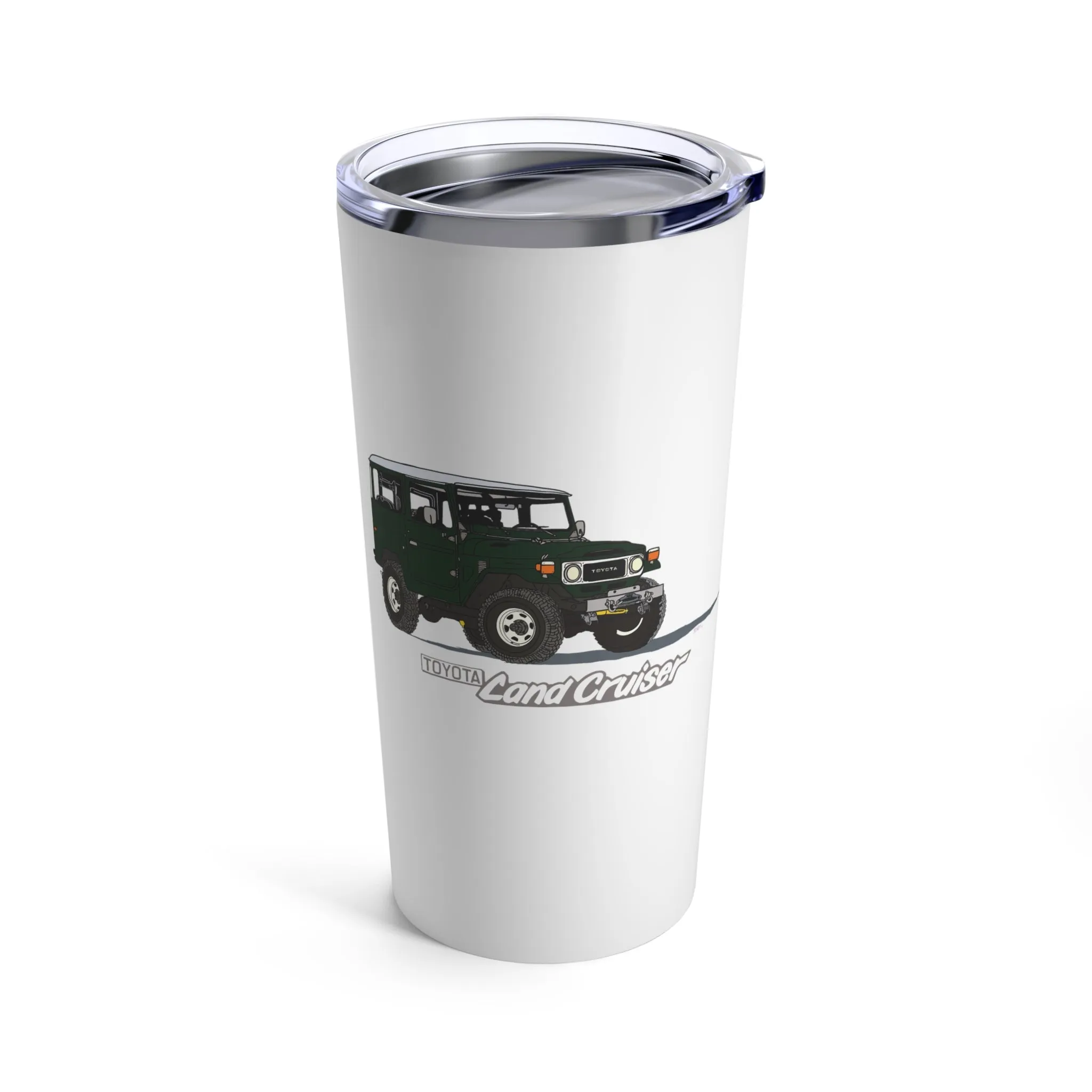 FJ40 Land Cruiser Stainless Steel Tumbler Coffee Cup - Reefmonkey Artist Brody Plourde