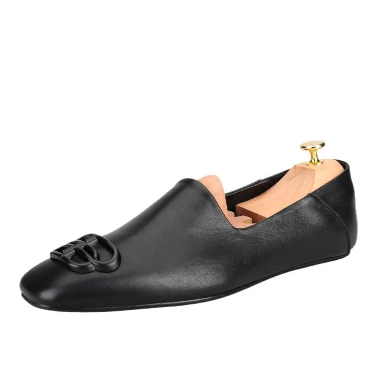 Mules Leather Men Loafers - Men Shoes