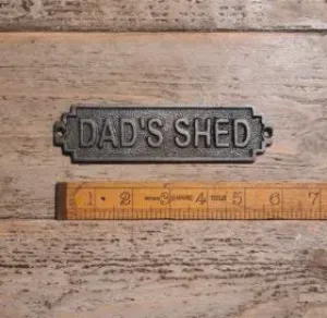 Plaque Dad's Shed