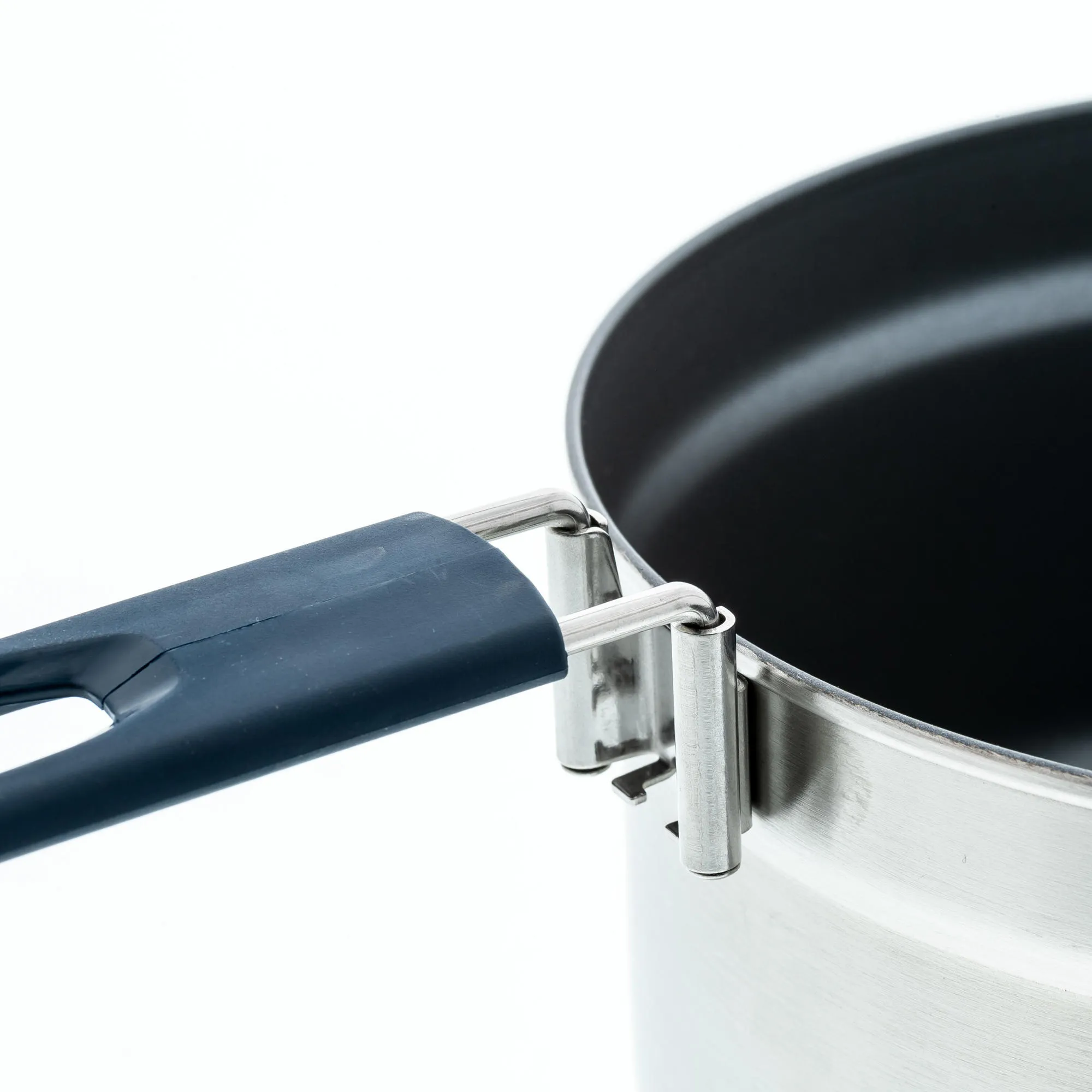 Quechua 500 Stainless Steel Non-Stick Camping Cookset  15-Piece for 2 People
