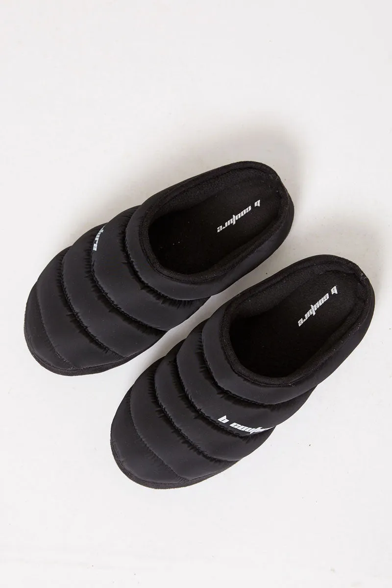 Walthamstow Mule Slippers - Black